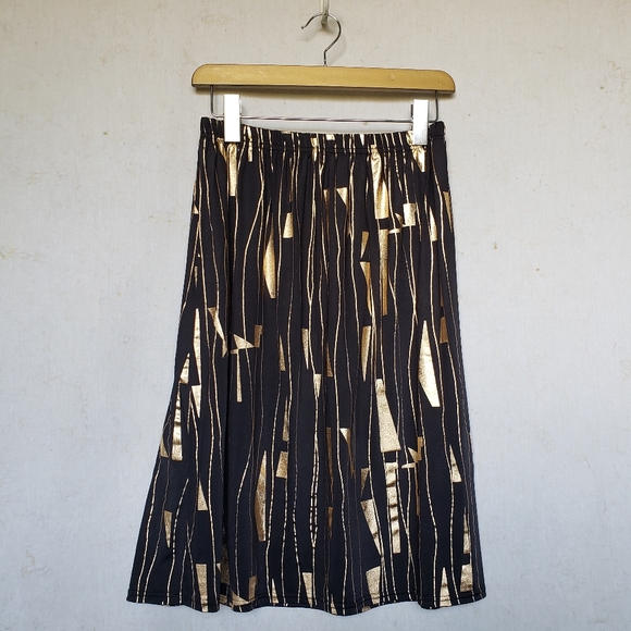 Urban Outfitters M metallic print glam skirt - Picture 2 of 5